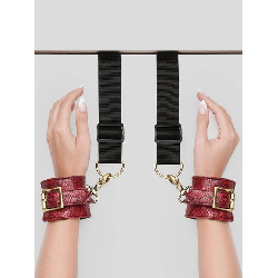 Image of Bondage Boutique Faux Snakeskin Over-the-Door Cuffs